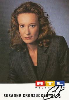 Susanne Kronzucker  RTL   TV  Sender  Autogrammkarte original signiert 