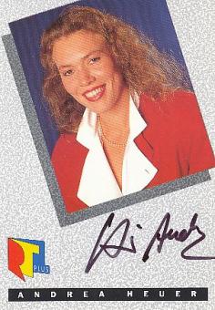 Andrea Heuer  RTL   TV  Sender  Autogrammkarte original signiert 
