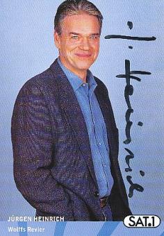 Jürgen Heinrich  Wolffs Revier   Sat.1   TV  Sender  Autogrammkarte original signiert 