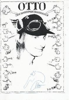 Otto Waalkes  mit Ottifant   Film &  TV  Autogrammkarte original signiert 