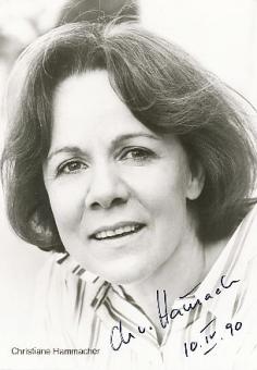 Christiane Hammacher   Film &  TV  Autogrammkarte original signiert 