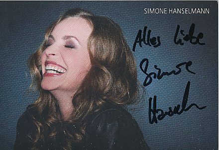 Simone Hanselmann  Film &  TV  Autogrammkarte original signiert 