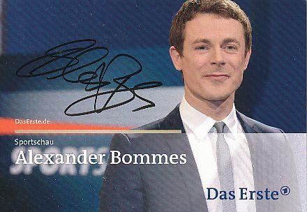 Alexander Bommes    ARD  TV  Sender Autogrammkarte original signiert 