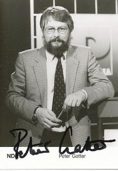 Peter Gatter † 1997  NDR   ARD  TV  Sender Autogrammkarte original signiert 