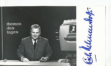 Erich Helmensdorfer † 2017   ARD  TV  Sender Autogrammkarte original signiert 