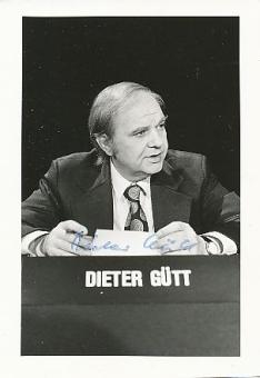 Dieter Gütt   ARD  TV  Sender Autogrammkarte original signiert 