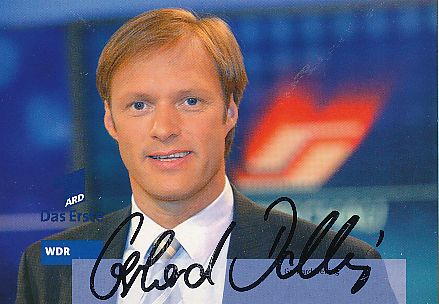 Gerhard Delling  WDR   ARD  TV  Sender Autogrammkarte original signiert 