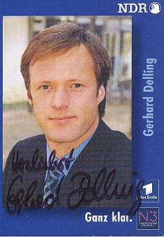 Gerhard Delling  NDR   ARD  TV  Sender Autogrammkarte original signiert 