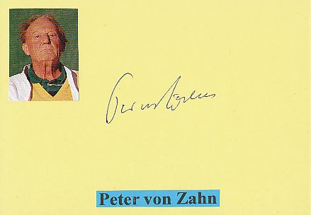 Peter von Zahn † 2001    ARD  TV  Sender Autogramm Karte original signiert 