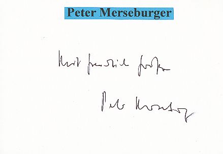 Peter Merseburger † 2022    ARD  TV  Sender Autogramm Karte original signiert 