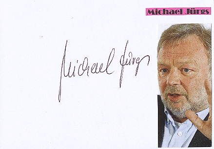 Michael Jürgs † 2019    ARD  TV  Sender Autogramm Karte original signiert 