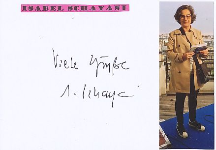 Isabel Schayani   ARD  TV  Sender Autogramm Karte original signiert 