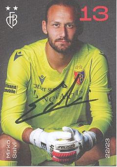 Mirko Salvi  FC Basel  2022/2023  Fußball Autogrammkarte  original signiert 