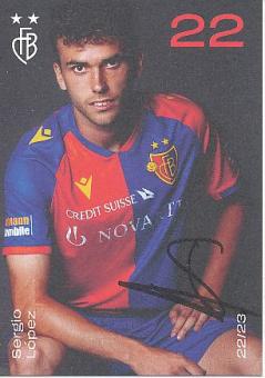 Sergio Lopez  FC Basel  2022/2023  Fußball Autogrammkarte  original signiert 