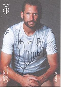 Gabriel Wüthrich  FC Basel  2022/2023  Fußball Autogrammkarte  original signiert 