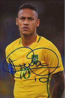 Neymar  Brasilien  Fußball Autogramm Foto original signiert 