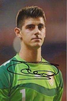 Thibaut Courtois  Belgien  Fußball Autogramm Foto original signiert 
