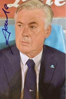 Carlo Ancelotti  Real Madrid  Fußball Autogramm Foto original signiert 