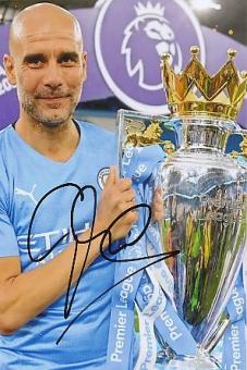 Peo Guardiola  Manchester City  Fußball Autogramm Foto original signiert 