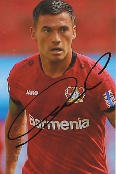 Charles Aranguiz   Bayer 04 Leverkusen  Fußball Autogramm Foto original signiert 