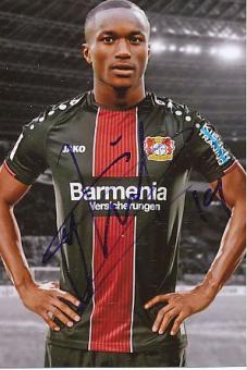 Moussa Diaby   Bayer 04 Leverkusen  Fußball Autogramm Foto original signiert 