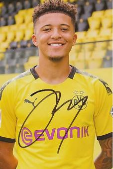 Jadon Sancho  Borussia Dortmund  Fußball Autogramm Foto original signiert 