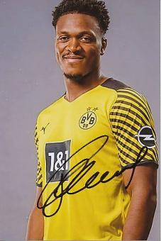 Axel Zagadou   Borussia Dortmund  Fußball Autogramm Foto original signiert 