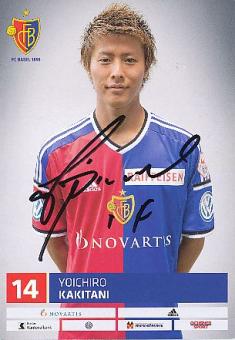 Yoichiro Kakitani  FC Basel  Fußball Autogrammkarte original signiert 