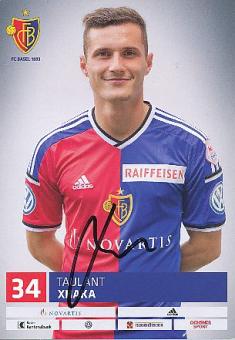 Taulant Xhaka  FC Basel  Fußball Autogrammkarte original signiert 
