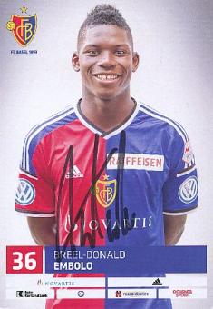Breel Embolo  FC Basel  Fußball Autogrammkarte original signiert 