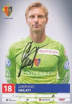 Germano Vailati  FC Basel  Fußball Autogrammkarte original signiert 