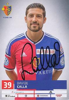 Davide Calla  FC Basel  Fußball Autogrammkarte original signiert 