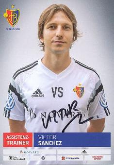 Victor Sanchez  FC Basel  Fußball Autogrammkarte original signiert 