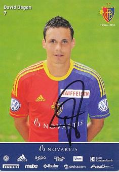 David Degen  FC Basel  Fußball Autogrammkarte original signiert 