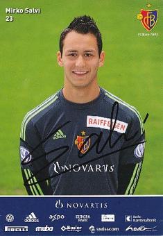 Mirko Salvi  FC Basel  Fußball Autogrammkarte original signiert 
