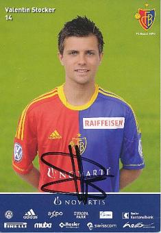 Valentin Stocker  FC Basel  Fußball Autogrammkarte original signiert 