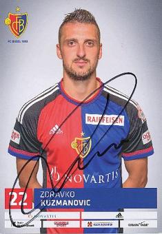 Zdravko Kuzmanovic  FC Basel  Fußball Autogrammkarte original signiert 