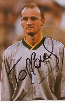 Claudio Taffarel  Brasilien  Weltmeister WM 1994   Fußball Autogramm Foto original signiert 