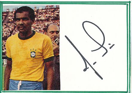 Luis Pereira  Brasilien  WM 1974  Fußball Autogramm Karte  original signiert 