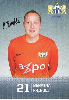 Seraina Friedli  FC Zürich  Frauen  Fußball Autogrammkarte original signiert 