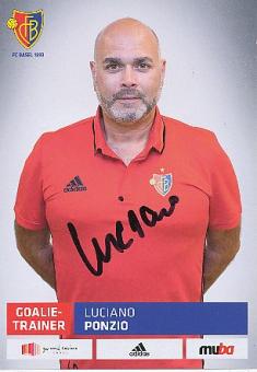 Luciano Ponzio  FC Basel  Staff  Frauen  Fußball Autogrammkarte original signiert 