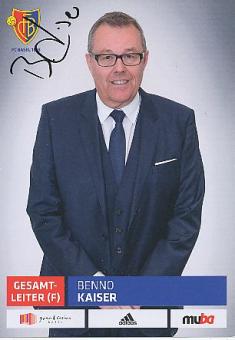 Benno Kaiser  FC Basel  Staff  Frauen  Fußball Autogrammkarte original signiert 