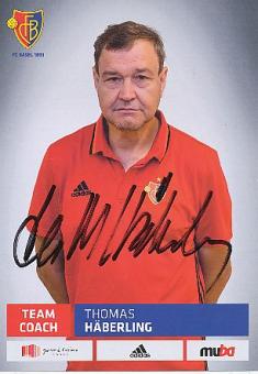 Thomas Häberling  FC Basel  Team Coach  Frauen  Fußball Autogrammkarte original signiert 