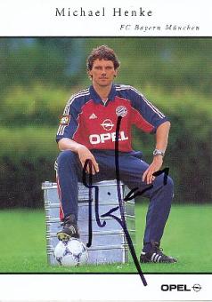 Michael Henke   FC Bayern München 1999/2000  Fußball Autogrammkarte original signiert 