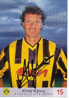 Alfred Nijhuis  Borussia Dortmund  1999/2000  Fußball Autogrammkarte  original signiert 