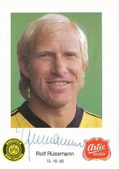 Rolf Rüßmann † 2009  Borussia Dortmund   Fußball Autogrammkarte  original signiert 