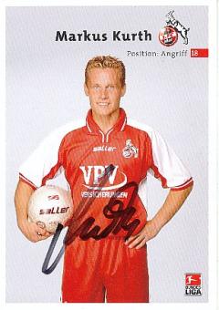 Markus Kurth  FC Köln 2002/2003  Fußball Autogrammkarte  original signiert 