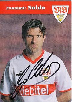 Zvonimir Soldo  VFB Stuttgart  1999/2000  VFB Stuttgart  Fußball Autogrammkarte  original signiert 