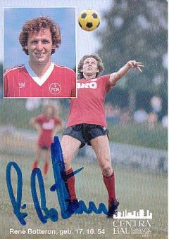 Rene Botteron  FC Nürnberg 1982/1983  Fußball Autogrammkarte  original signiert 