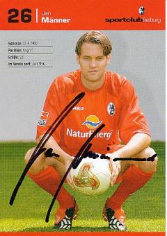 Jan Männer † 2022  SC Freiburg  Fußball Autogrammkarte  original signiert 